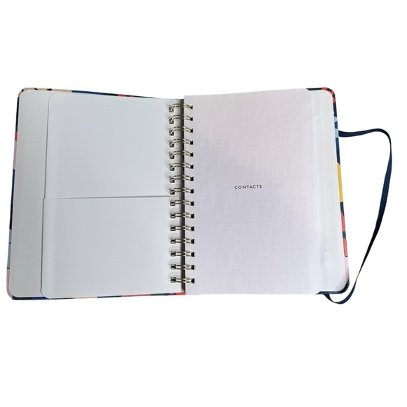 Kate Spade Address Book Favorite People Leatherette Navy Spring Floral A-Z Tabs - Picture 7 of 9